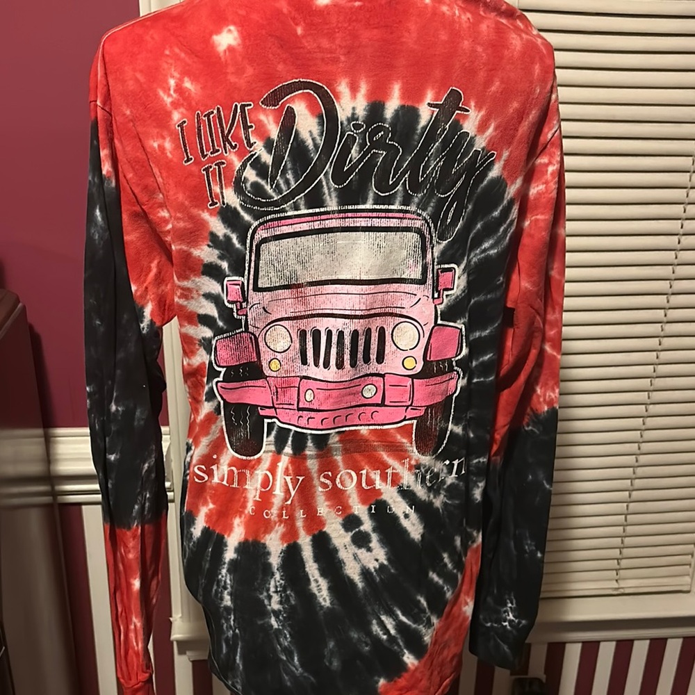 Simply Southern Red and Black Graphic Long Sleeve